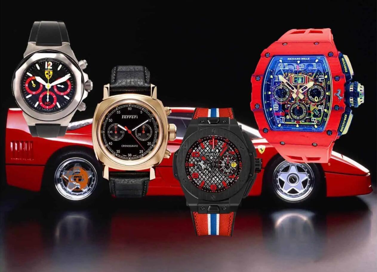 Ferrari watches: The interplay of Girard-Perregaux, Replica Panerai, Hublot and Richard Mille.